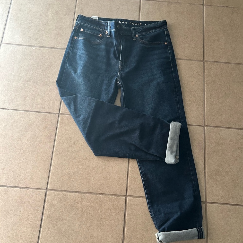 American Eagle Outfitters Men's Airflex+ Athletic Straight Jeans Size: 32x32